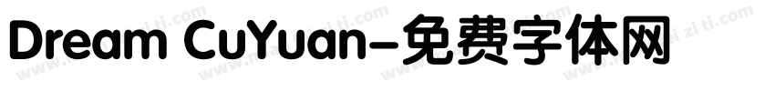 Dream CuYuan字体转换